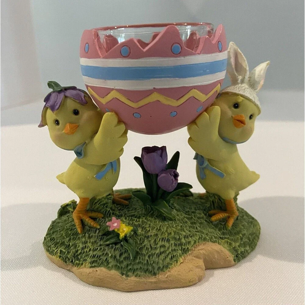 Yankee Candle Easter Chicks Egg Tea Light Votive Candle Holder
